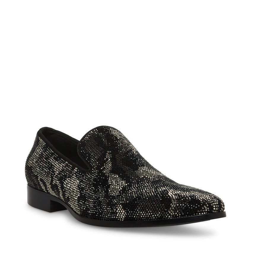 Black Steve Madden Parma Men's Loafers | PH 4237APN